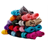 Wellace 20 Colors Polyester Material Shoelaces 0.7cm Wide Personality Wholesale and Custom Casual Sneakers Men & Women Shoelaces