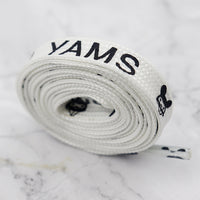 3 Colors Flat Luminous Printed Lettering"YAMS"Trendy Text Symbol Fluorescent Shoelaces Night Glow 1cm Wide Night Party Men&Women