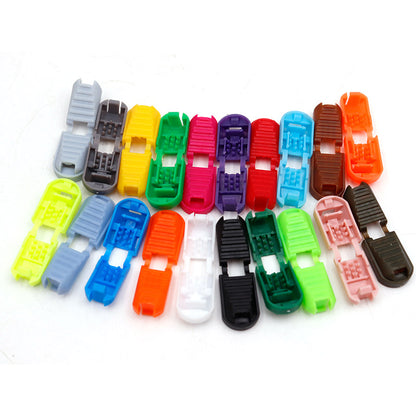 20 Color Lazy No Laces Lock Buckle No Tie Solid Color Combination Plastic Elastic Laces Tip Lazy Shoelace Sportswear Accessories