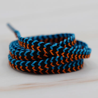 Weiou Laces 4MM Orange Blue Black Woven High-quality Laces Jogger Pants Cord High Tensile Strength String Sneaker Kids & Adults