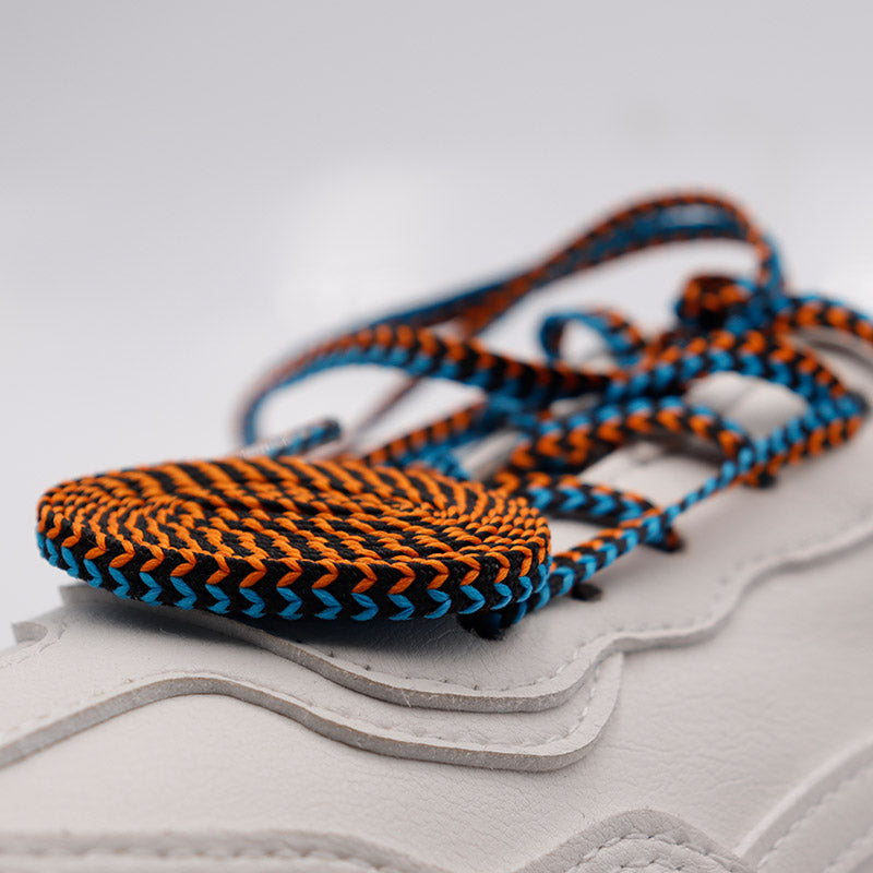 Weiou Laces 4MM Orange Blue Black Woven High-quality Laces Jogger Pants Cord High Tensile Strength String Sneaker Kids & Adults