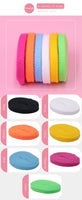 7MM Eye-Catching Bright Solid Color Flat Shape Shoelaces Double-Layer Polyester With Plastic Tips