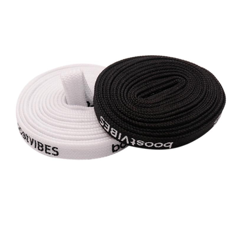 Weiou 7MM boostVIBES Male Female Silk Screen Letter Printing Laces 2021 Trendy Casual Unisex