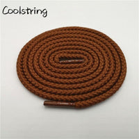 1 Pair Solid Color Round Shoe Laces Unisex Casual Shoelaces Sneakers Shoestring For Canvas Shoes