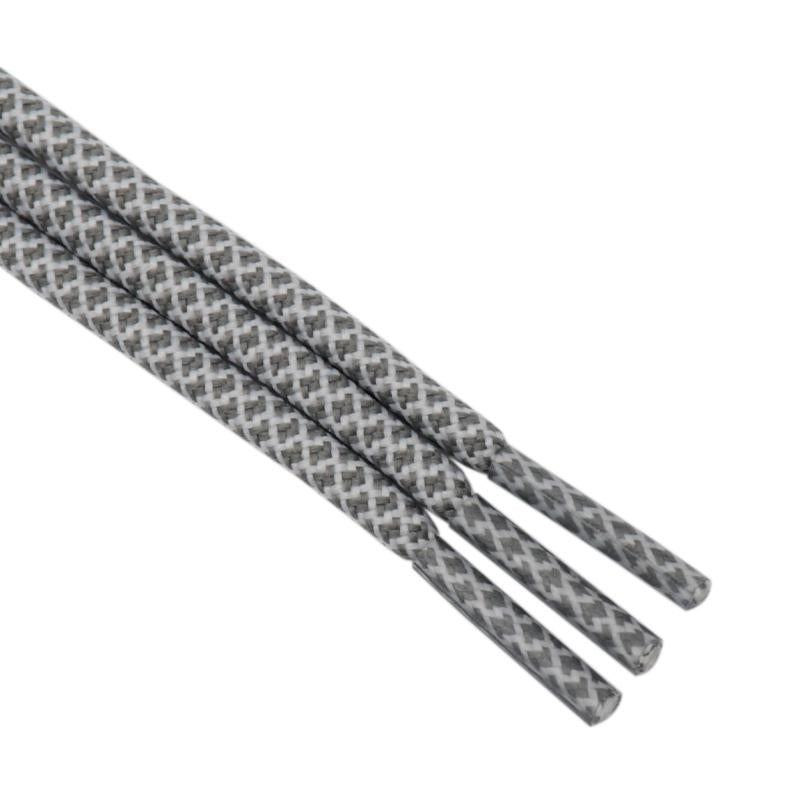 Weiou 4.5MM Simplicity Laces White Grey Normal Polyester Ropes Nice Environmental Protection