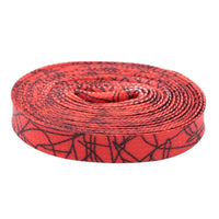 7MM Red Black Thunder Pattern Heat Transfer Printing Shoelace Unisex For Trendy Shoe Easy Bootslace