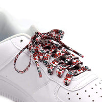 Force Cashew Note Shoelaces 60- 180cm Women Men Phonogram Hand-painted Casual Basketball Shoes Laces