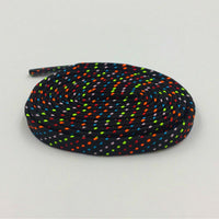 7MM Six Colors Checked Polyester Laces 60-180cm Flat Shape Nice Shoelaces Man Women Sneaker 2021