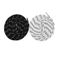 Weiou New 0.45CM Diameter Black And White Tricolor Reflective Polyester Shoelaces Women Men Children