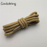 1 Pair Solid Color Round Shoe Laces Unisex Casual Shoelaces Sneakers Shoestring For Canvas Shoes