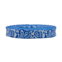 8MM Paisley Shoe Accessories Bright Blue With Bandanna Pattern Heat Transfer Printing Cords Sport