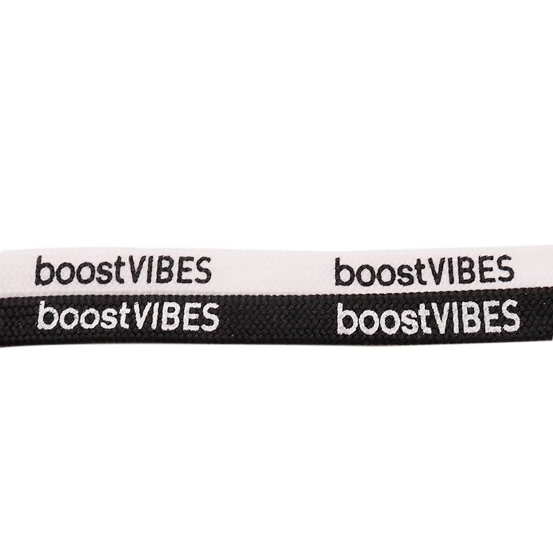 Weiou 7MM boostVIBES Male Female Silk Screen Letter Printing Laces 2021 Trendy Casual Unisex