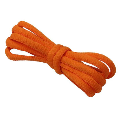 Top Vibrant Orange Pure Cotton Polyester Laces 6MM Oval Shoe Accessories High Quality Cords For