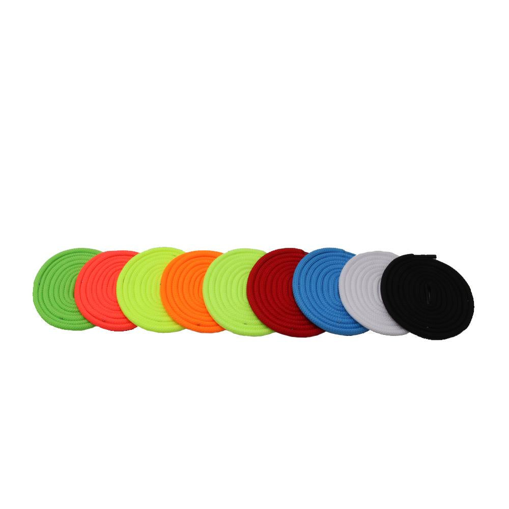 Weiou Laces  5MM Diameter Round Colorful Solid  Polyester Shoe Laces Non Fading All-Match