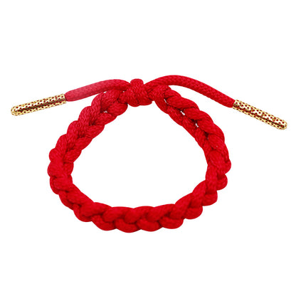 Weiou Manufacturer Fashion Accessories Polyester And Metal 15 Color Optional Braided Bracelet