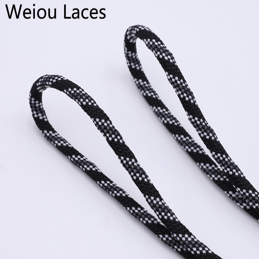 Weiou 6mm New Shoelaces Round Drawstring Waist Sweater Hat Rope Polyester Fashion Grey Red Black