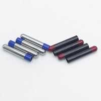 4x22mm 4pcs A Set Silver-Blue Black-Red Shoelaces End Metal Capsule Type Aglets Garment Shoelace