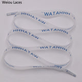 Weiou Hot Style Fashion Clothing 15mm Waterproof Ribbon Printing WATAHHH Flat PVC Laces Transparent