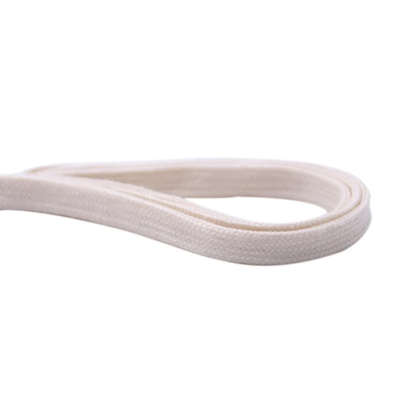 Weiou Laces 8.5MM Beige Polyester Cotton Shoelaces Special Gift For Friend Elder Children Custom