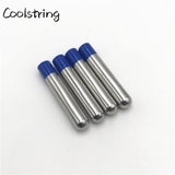 4x22mm 4pcs A Set Silver-Blue Black-Red Shoelaces End Metal Capsule Type Aglets Garment Shoelace