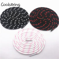 0.45cm Outdoor Unisex Casual Round Striped Sports Shoelace With Dots Bootlaces Shoestrings For Dorky