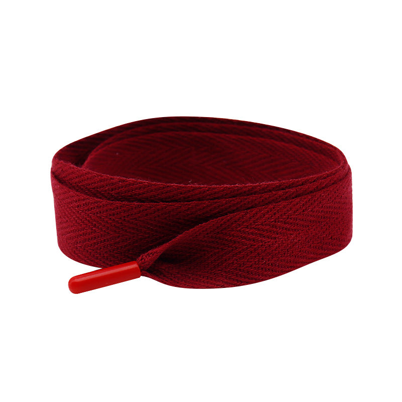 Weiou manufacturer silk shoelace herringbone belt with plastic buckle support customized metal or plastic buckle