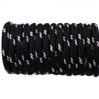 Weiou 4.5MM Shoe Accessories Black Pink Polyester Unisex Shoelaces For Men Women Sneaker Canvas