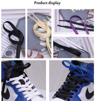 8MM Double Color Combination Top Quality Trendy Shoelaces Men Women Jumpman Sneaker 2021 180CM Ropes