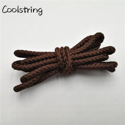 1 Pair Solid Color Round Shoe Laces Unisex Casual Shoelaces Sneakers Shoestring For Canvas Shoes