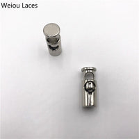 Weiou(20Pcs/10sets) Luxury Shoe Buckle Stoppers Zinc Alloy Metal Cord Lock Hollow Spring Buckles