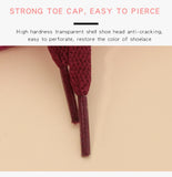 8MM Classic Mesh Laces Latest High Quality Material Flat Polyester Shoe Lacets Plain Solid Coloured