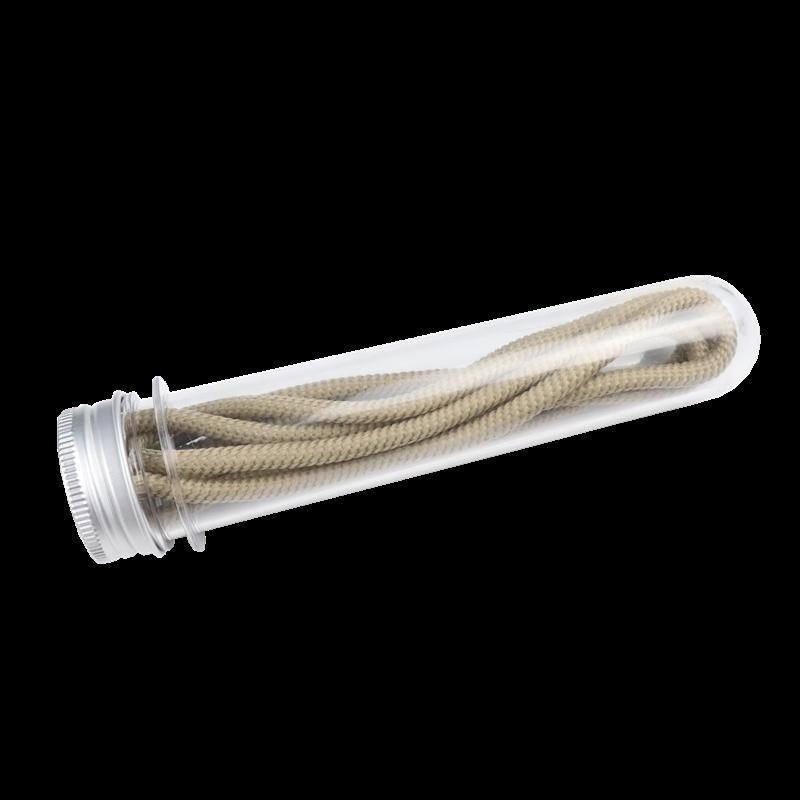 Weiou Classical Solid Shoelaces 0.45cm Round Khaki Color Spiral Polyester Shoe Laces For Adults