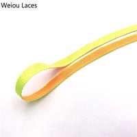 Weiou 8mm Combo Two-Tone Reversible Shoelaces Double Sided Silk Shoe Laces Flat Laces Dual Color