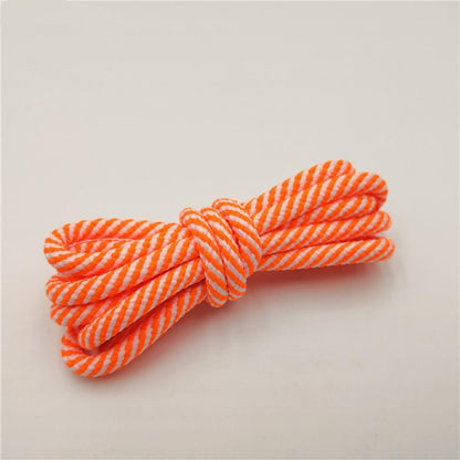 Weiou Promotional Shoelaces 0.45 cm Round Rope Striped Gingham Outdoor Sneaker Sports Shoestrings