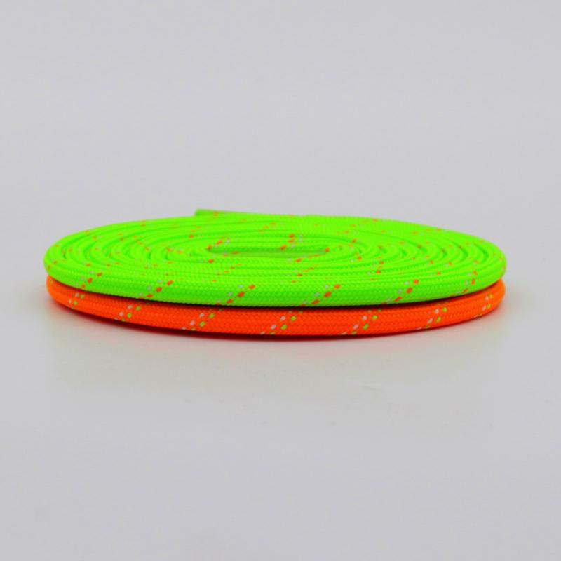 Nice Shoe Accessories Green Orange Eye-catching 4.5MM Polyester Ropes Trendy Colour Matching Laces