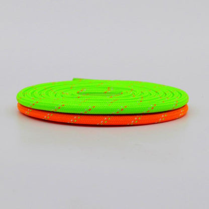 Nice Shoe Accessories Green Orange Eye-catching 4.5MM Polyester Ropes Trendy Colour Matching Laces