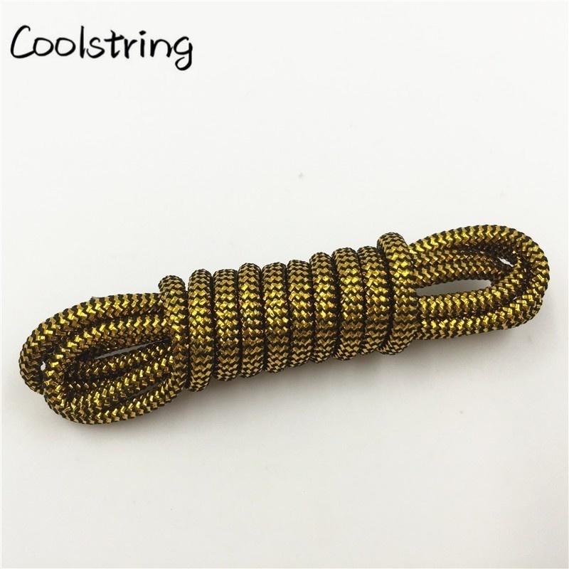 10 Colors Wavy Black Gold White Silver Metallic Thread Shoe Laces Glitter Shimmering Bootlaces For