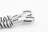 8MM Double Layer Stronger Polyester Shoelaces "DREAMQREW" Letter Printing Unisex For Canvas Boots