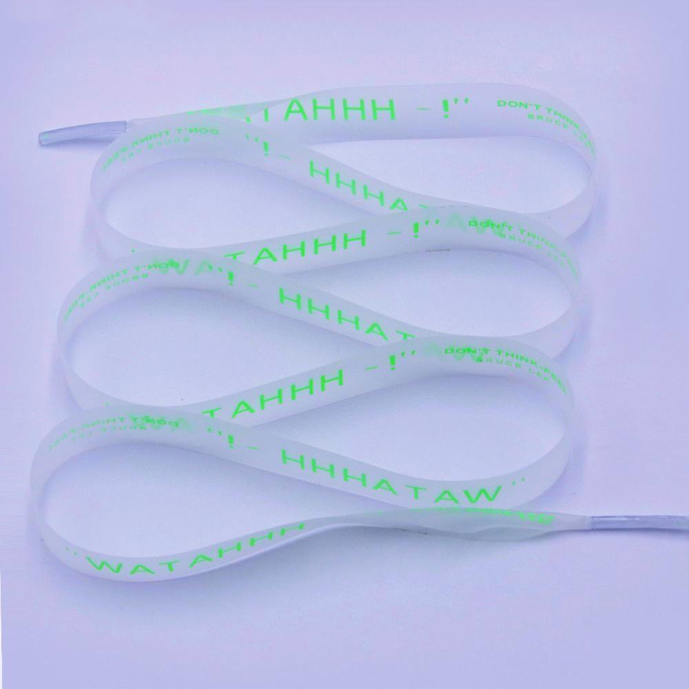 15mm Shoe Accessories Silk Screen Printing Universal PVC Laces Swimming Pant Cord Matte Transparent