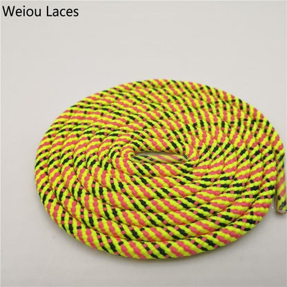 Weiou Genuine Classic New Outdoor Round Rope Laces 3 Colors Mixed Climbing Shoelaces Fashion Travel