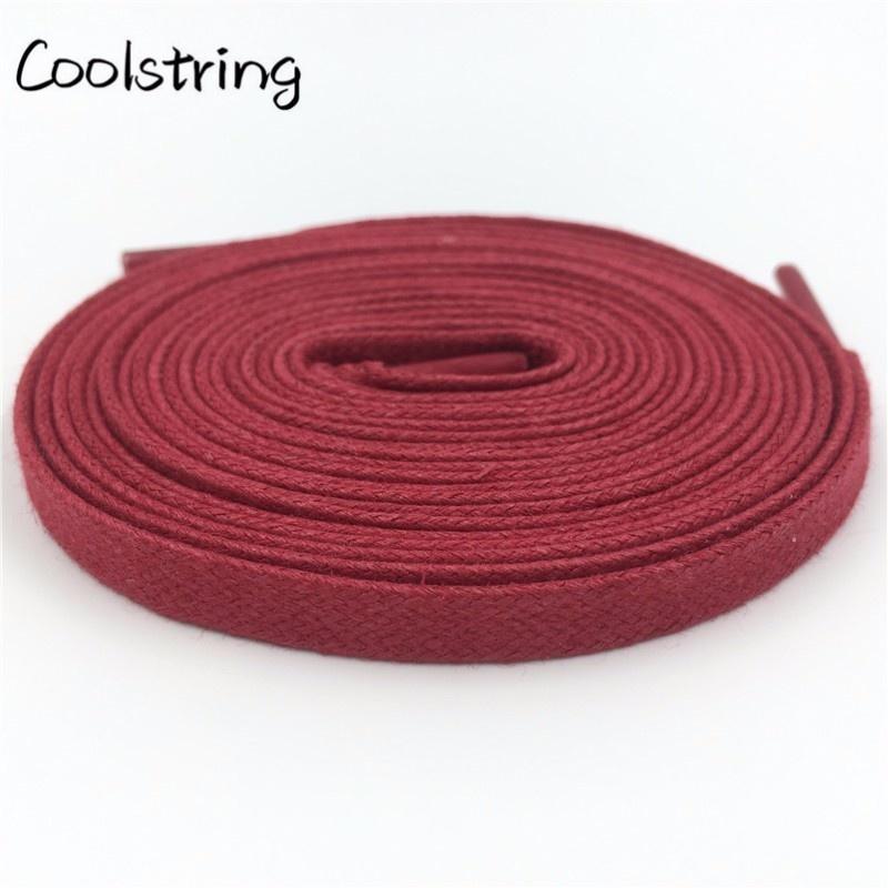 Waxed Cotton Flat Shoe Laces Leather Waterproof Mens Martin Boots Shoelace Casual Dress Coloured