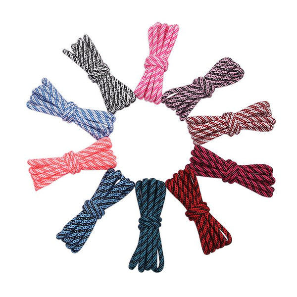 5MM Round Cords Spiral Plaid Polyester Shoelaces For Adult&Kid Men Women Sneaker 2021 Outdoor Sports