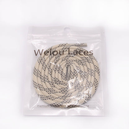 Weiou New Popular Shoelaces Men Women Cool Shoestrings For Running Shoes 5MM Round Polyester Five