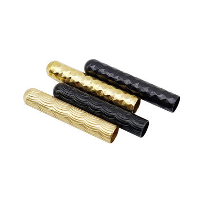 Weiou manufacturer metal shoelace buckle crescent shaped diamond carved closed metal buckle metal head sweater dress drawcord