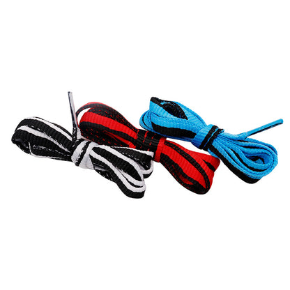 Weiou Manufacturer Flat Polyester Draw Cord Custom Design Two-Color Webbing Shoe Laces For Sneaker Shoes