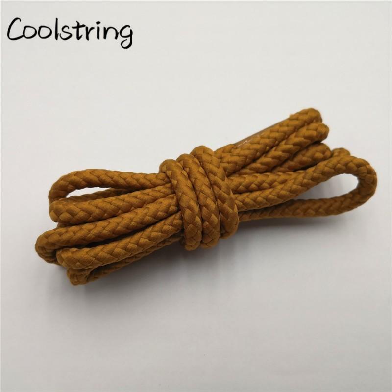 1 Pair Solid Color Round Shoe Laces Unisex Casual Shoelaces Sneakers Shoestring For Canvas Shoes