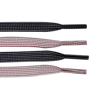 Weiou Manufacturer Hot Sale Special Design No Easy to Fade Various Style Flat Polyester Two-Color Shoelaces For Shoes