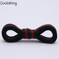 Classic 8mm Green Red Ribbon Shoelaces Polyester Flat Laces Single Layer Shoestrings Plastic Tips