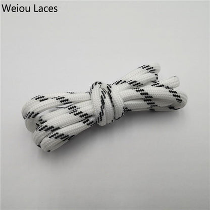 Weiou 5.5mm Outdoor Hiking Sports Dad Shoelace Striped Polyester Shoestring Round Laces Factory