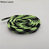 Weiou Trend Personality Sport Men Women Flat Two Tone Glow In The Dark Shoe Laces Luminous Shoelace